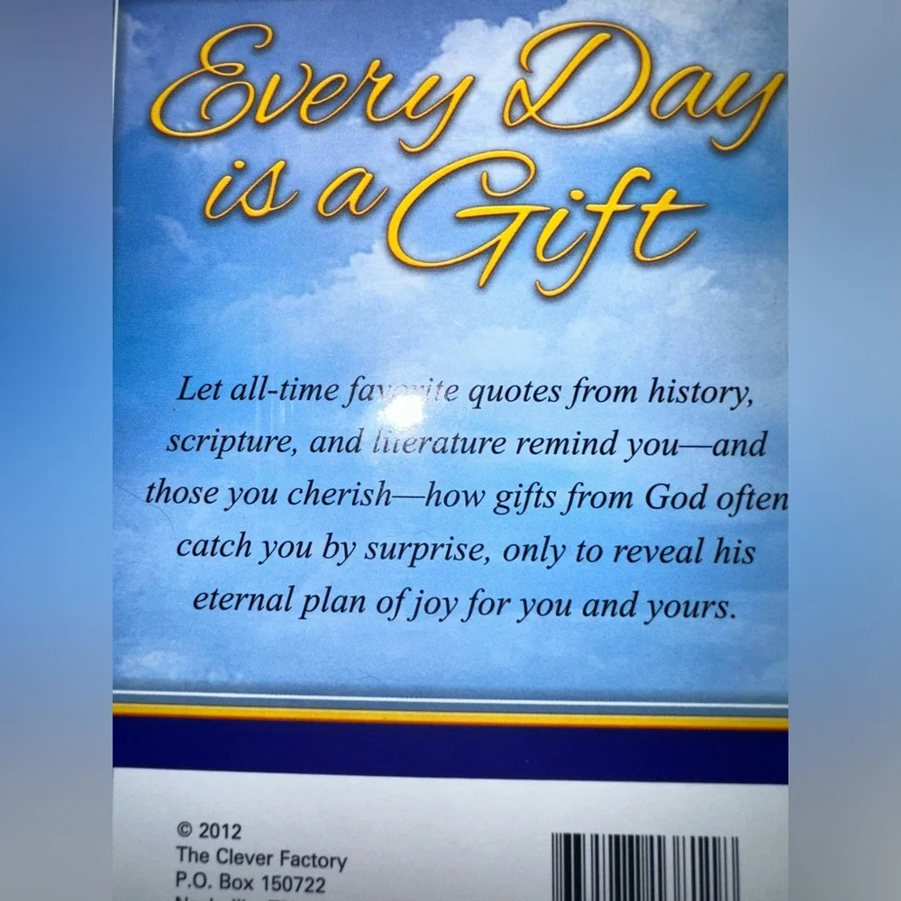 Inspirational Thoughts Book with Beach Cover